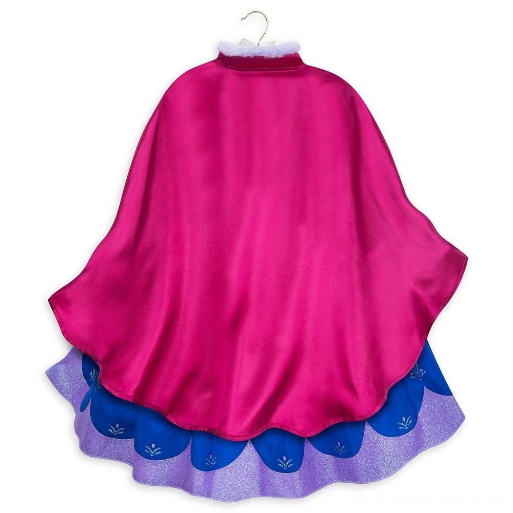 Memorial Day Sale - Disney Frozen 2 Anna Kids' Outfit - Size 7-8 - Disney outlet, Woman's, Blue - Hot Buy:£35
