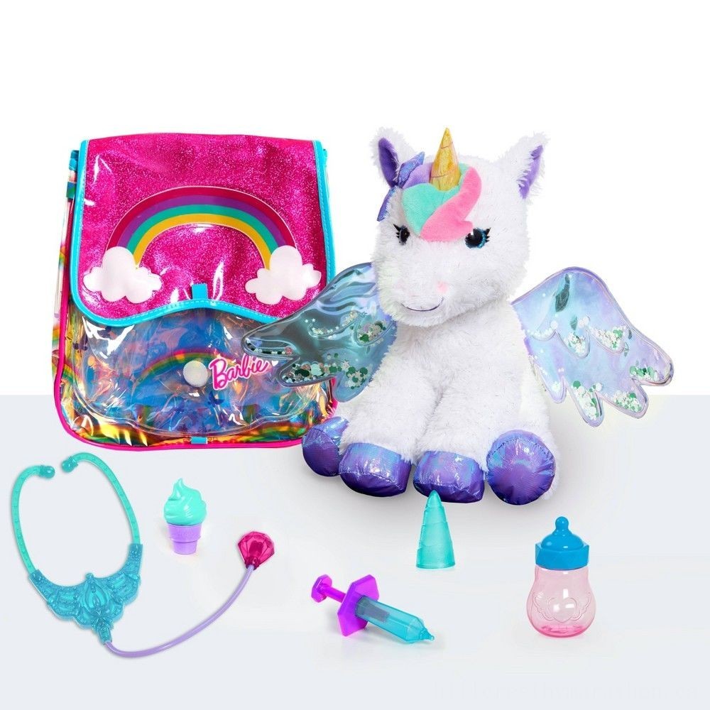 April Showers Sale - Barbie Unicorn Family Pet Medical Professional - Two-for-One:£21[jca5388ba]
