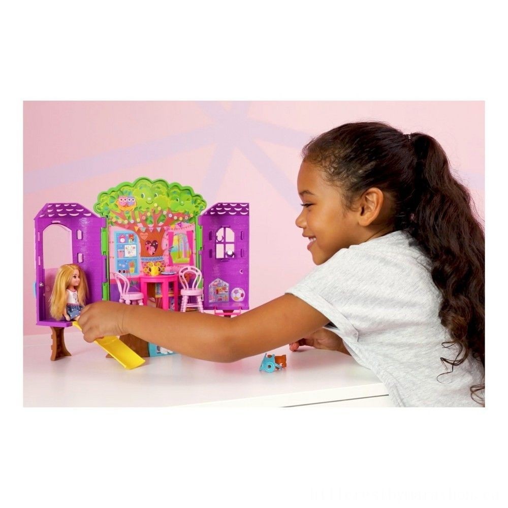 Barbie Chelsea Doll and also Treehouse Playset