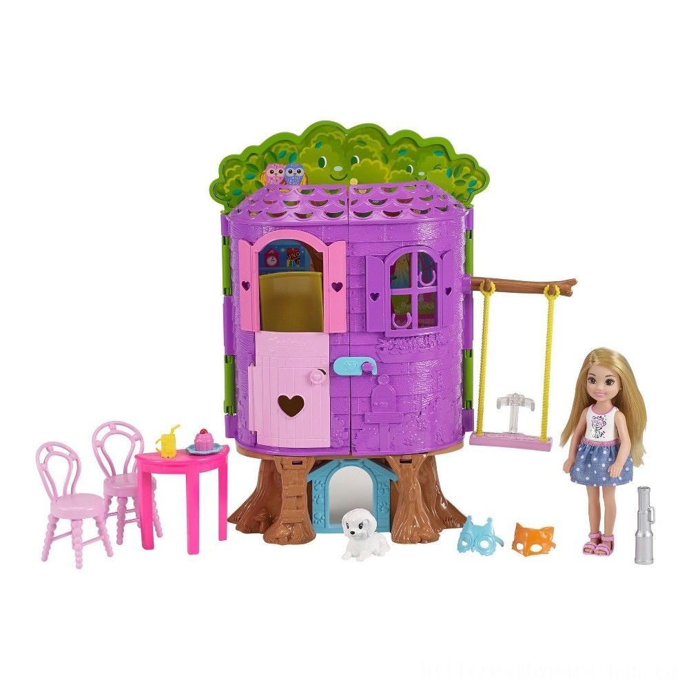 Barbie Chelsea Figure and Treehouse Playset