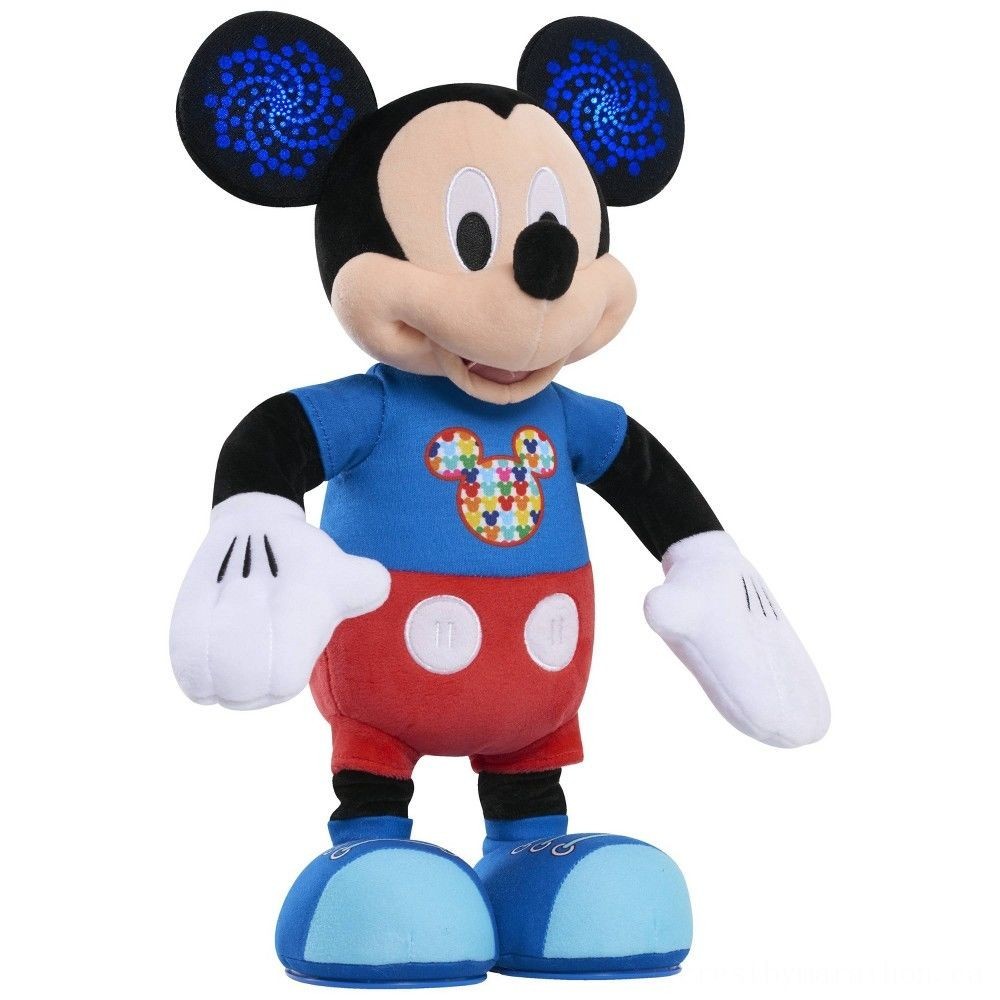 All Sales Final - Mickey Mouse Frankfurter Dance Rest Plush - Boxing Day Blowout:£29[coa5401li]