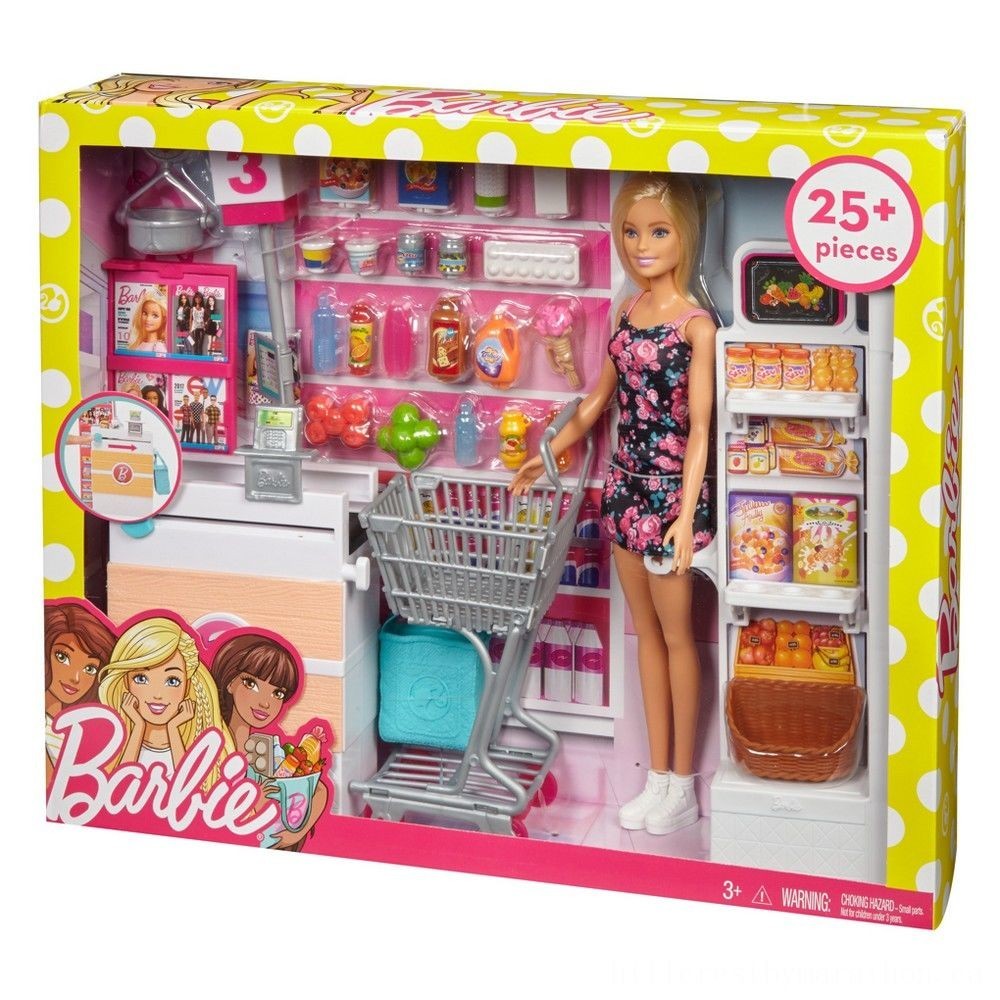 Mother's Day Sale - Barbie Food Store Playset - Mid-Season:£18[cha5403ar]