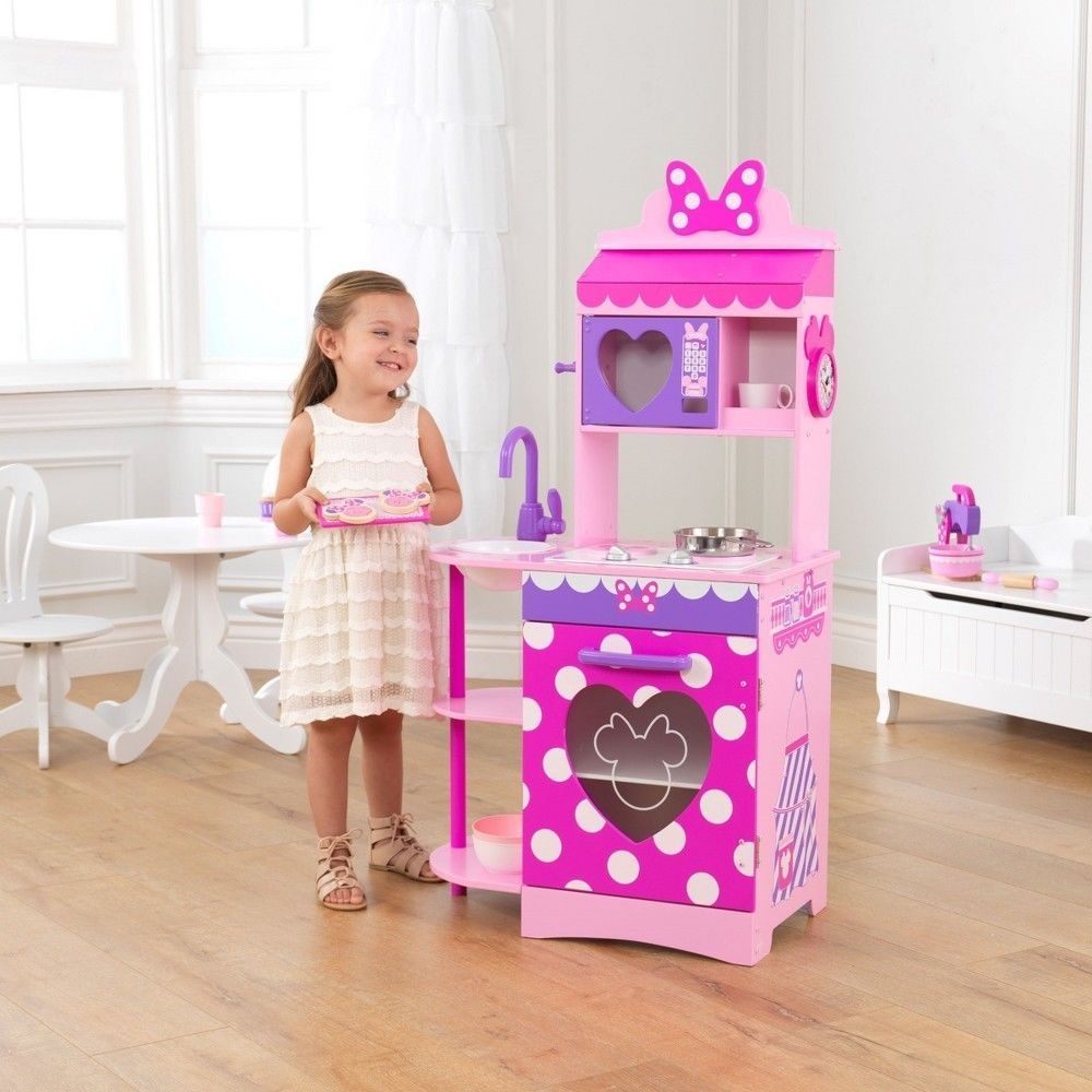Free Gift with Purchase - KidKraft Disney Jr. Minnie Computer Mouse Little One Cooking Area - Clearance Carnival:£81