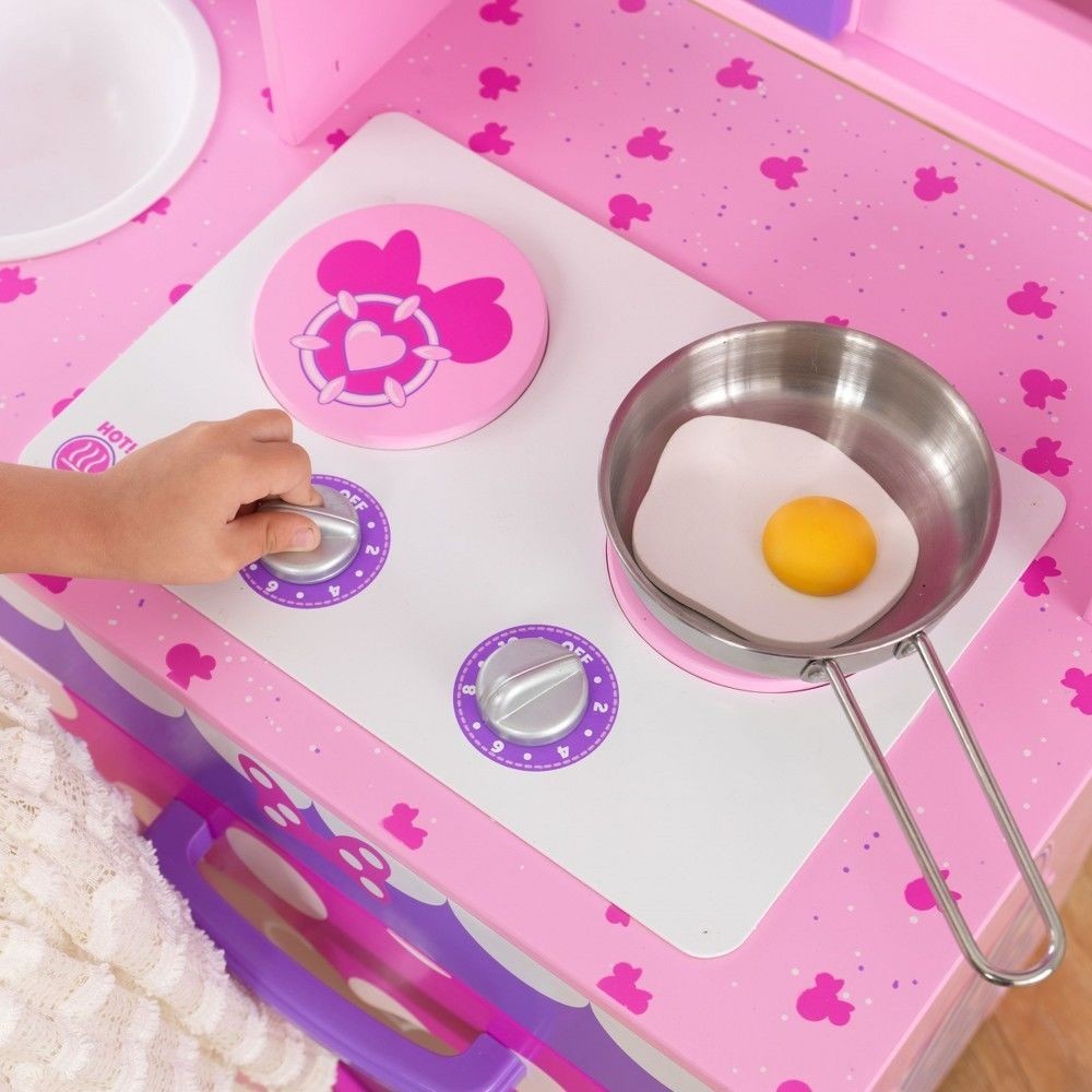Valentine's Day Sale - KidKraft Disney Jr. Minnie Mouse Young Child Kitchen - Blowout Bash:£85[laa5407ma]