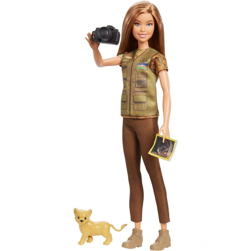 Barbie National Geographic Professional Photographer Playset