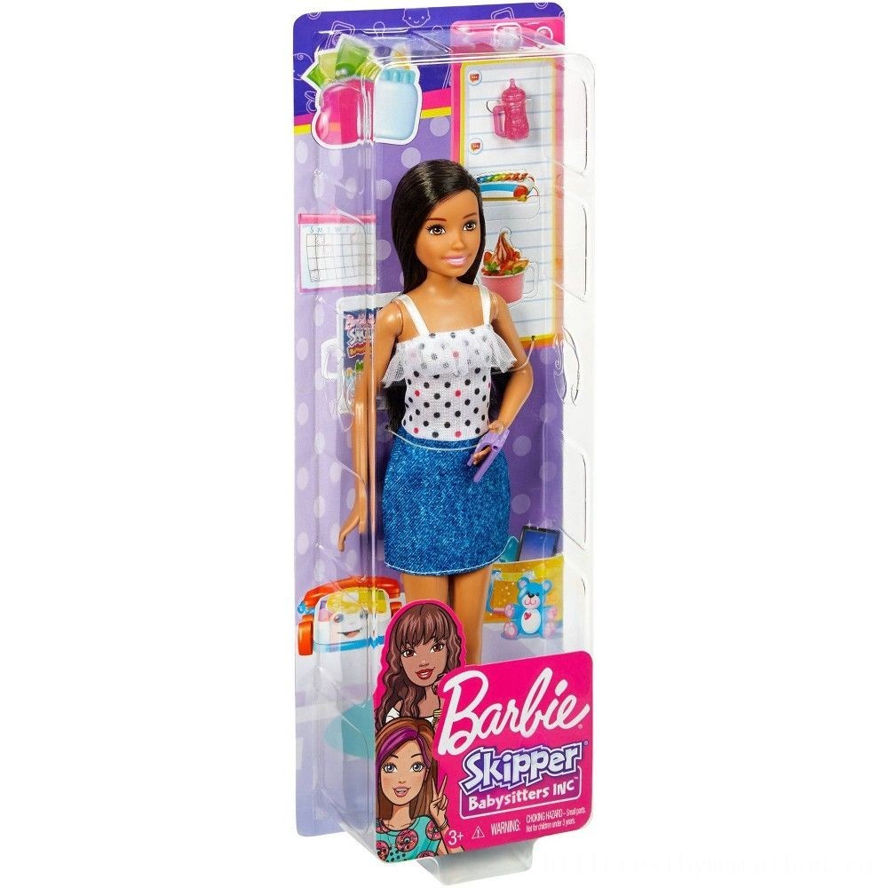 Barbie Captain Babysitters Inc. Black Hair Doll Playset