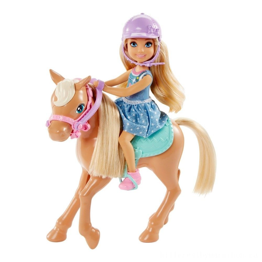 Barbie Chelsea Figure && Horse Playset
