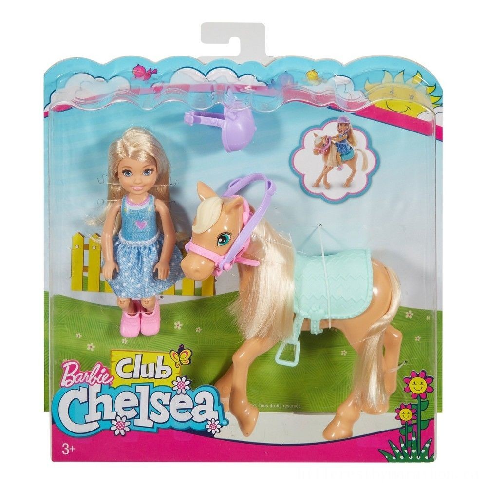 Barbie Chelsea Figure && Pony Playset