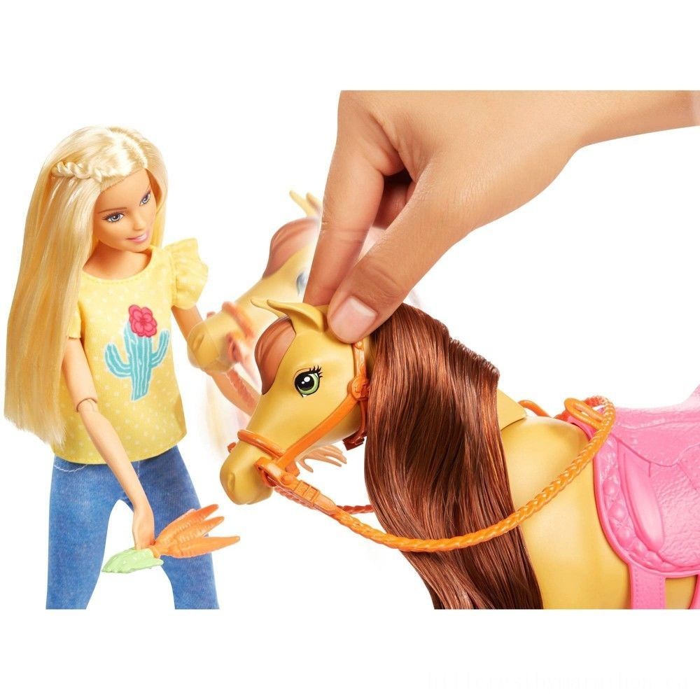 Doorbuster Sale - Barbie Hugs 'N' Steeds Playset - Markdown Mardi Gras:£33[jca5434ba]
