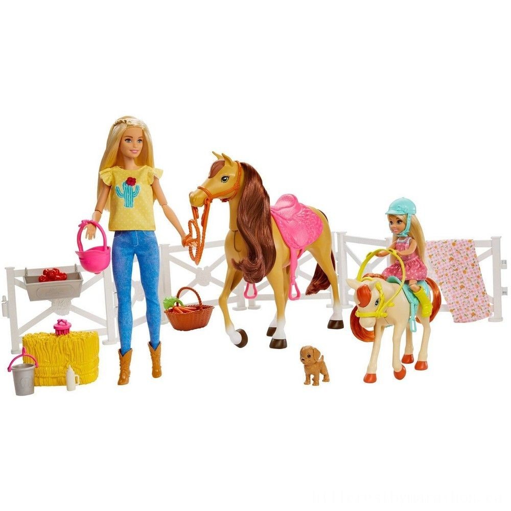 Web Sale - Barbie Hugs 'N' Horses Playset - Blowout:£36[nea5434ca]