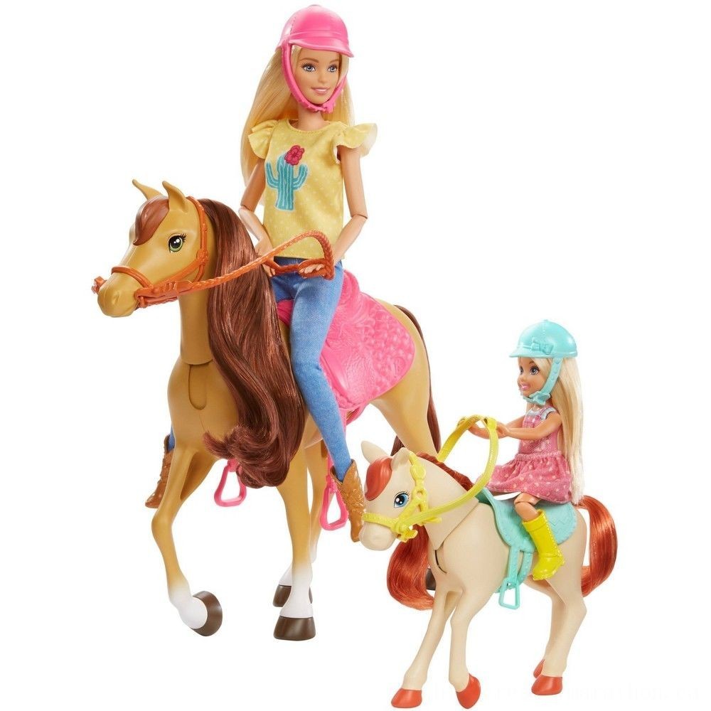Final Sale - Barbie Hugs 'N' Horses Playset - Get-Together:£34