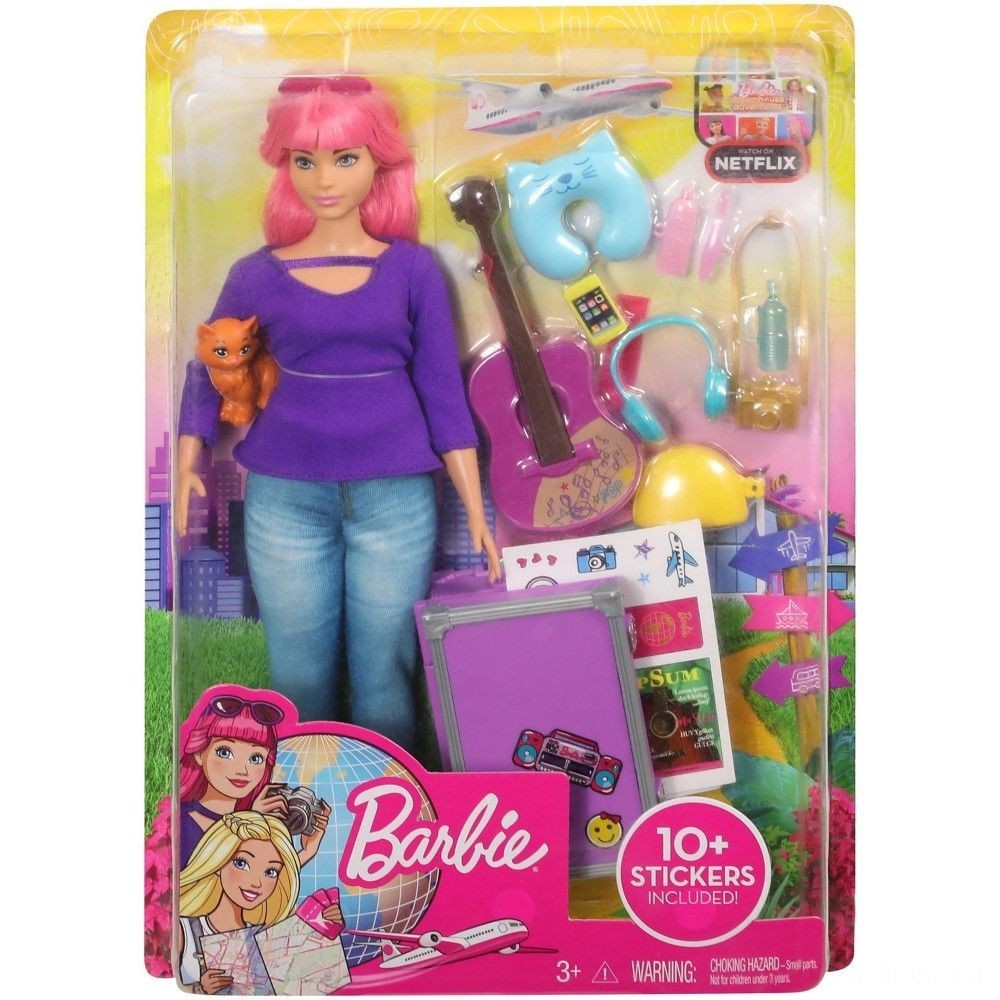 Buy One Get One Free - Barbie Daisy Traveling Doll &&    Kittycat Playset - Back-to-School Bonanza:£15[laa5438ma]