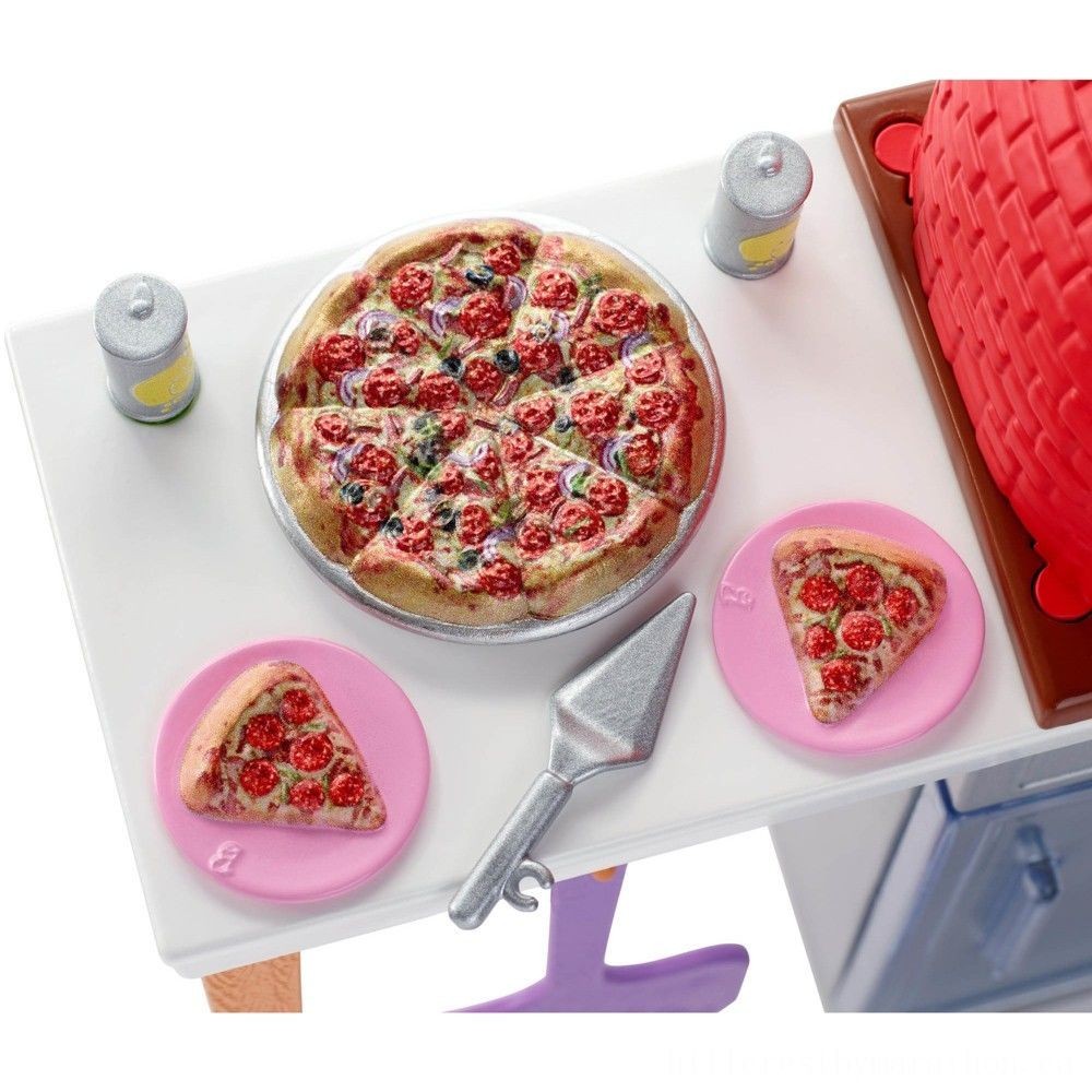 Fall Sale - Barbie Brick Oven Extra - Extravaganza:£6[lia5447nk]