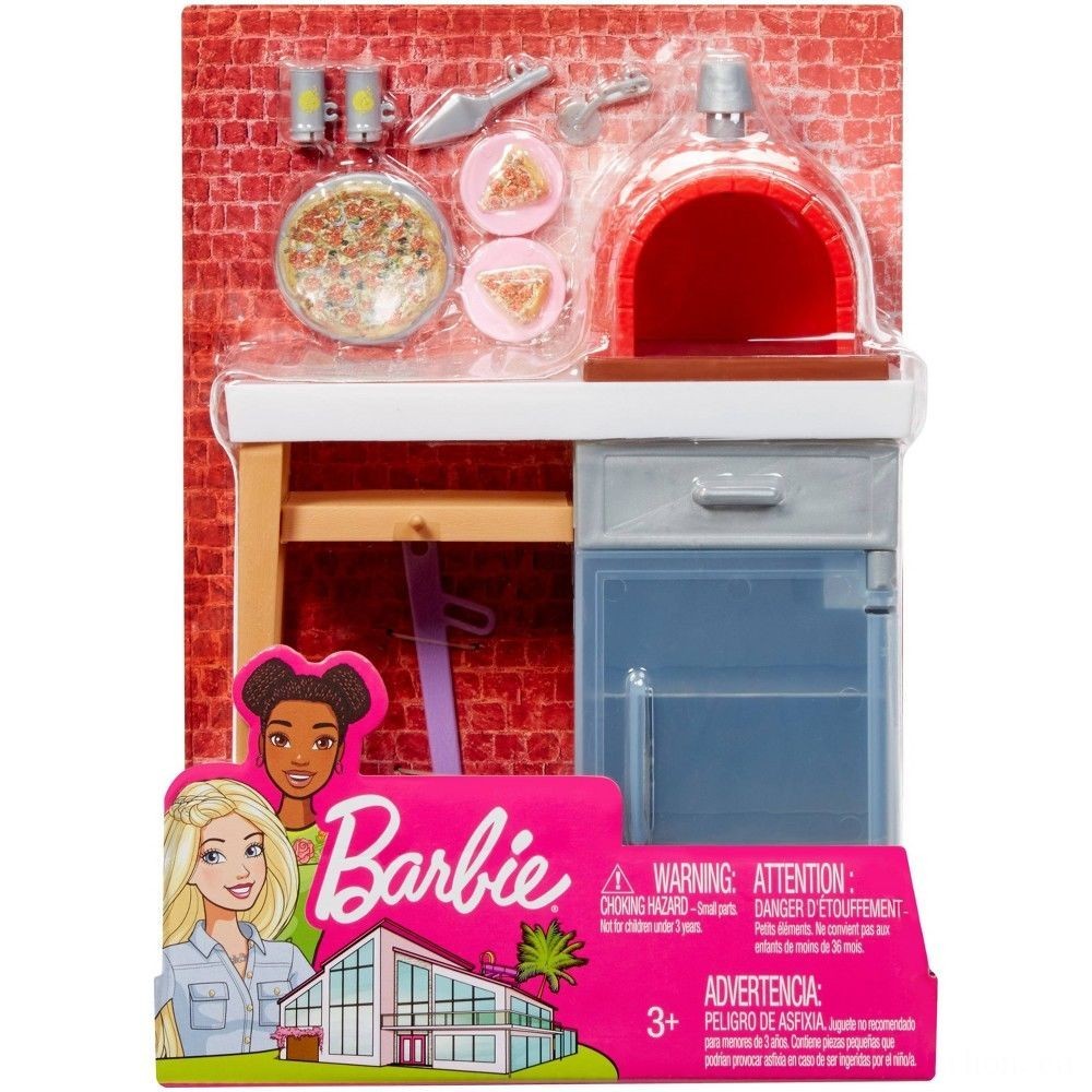 Click and Collect Sale - Barbie Brick Stove Add-on - Frenzy:£6[coa5447li]