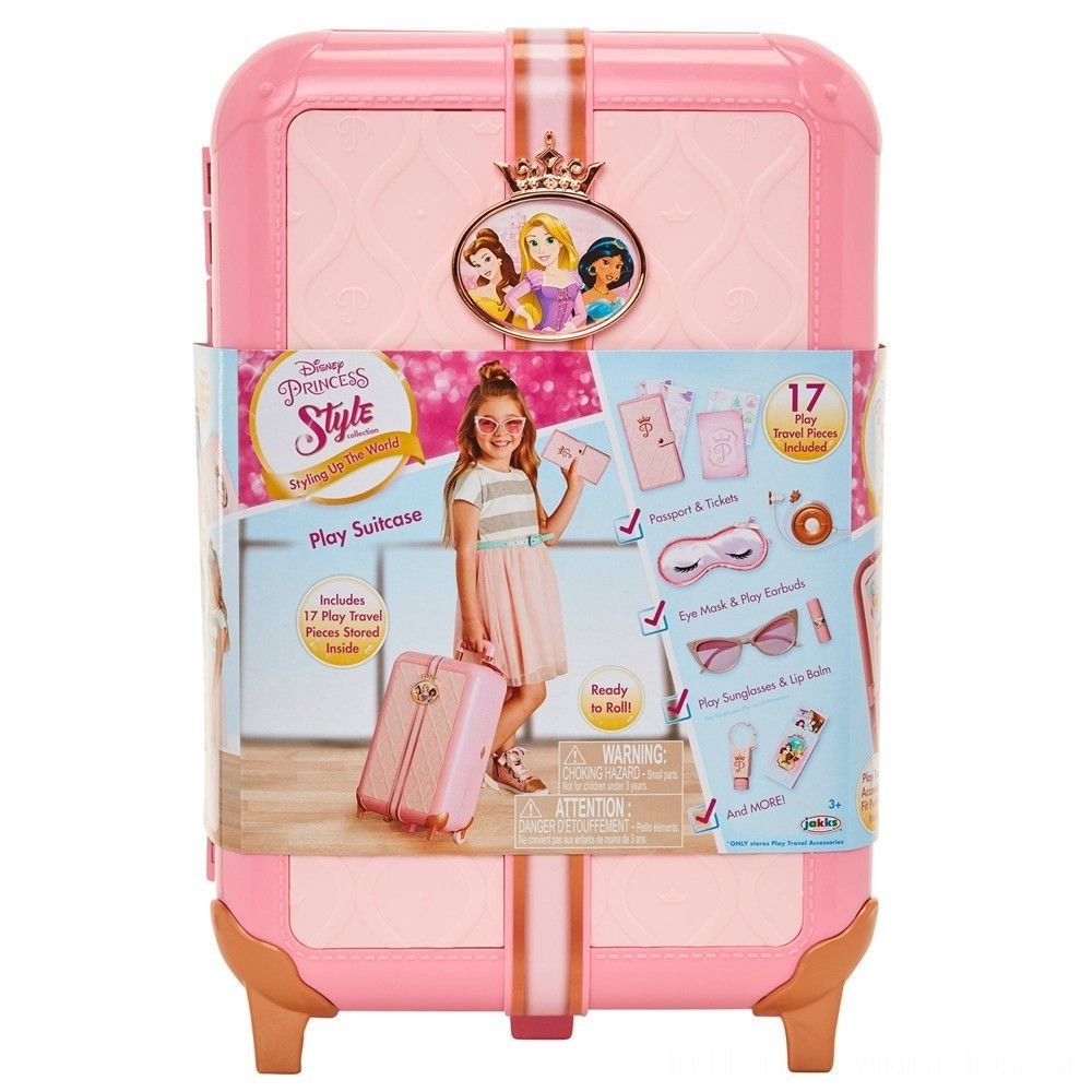 Disney Princess Type Assortment Play Travel Suitcase Traveling Place