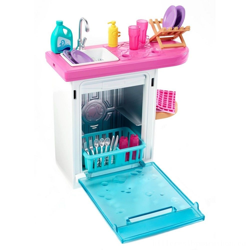 Super Sale - Barbie Dishwashing Machine Device - President's Day Price Drop Party:£6