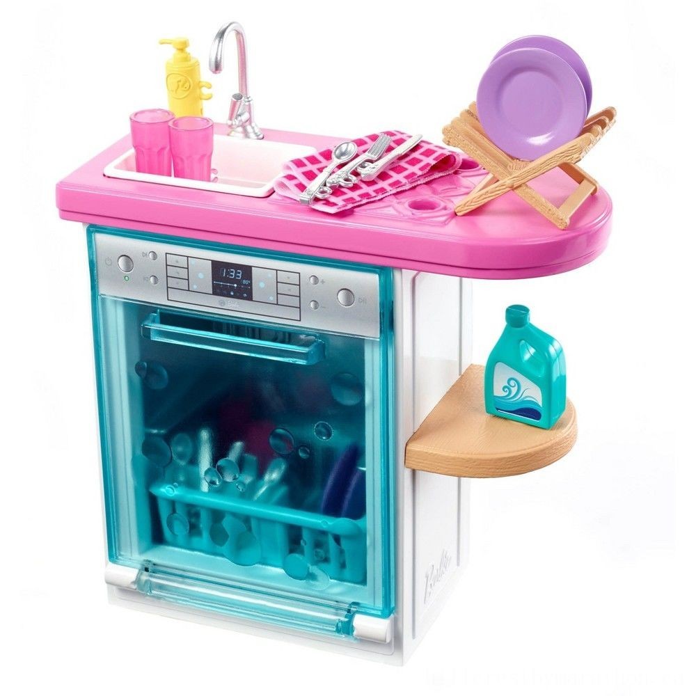Last-Minute Gift Sale - Barbie Dishwashing Machine Extra - President's Day Price Drop Party:£6