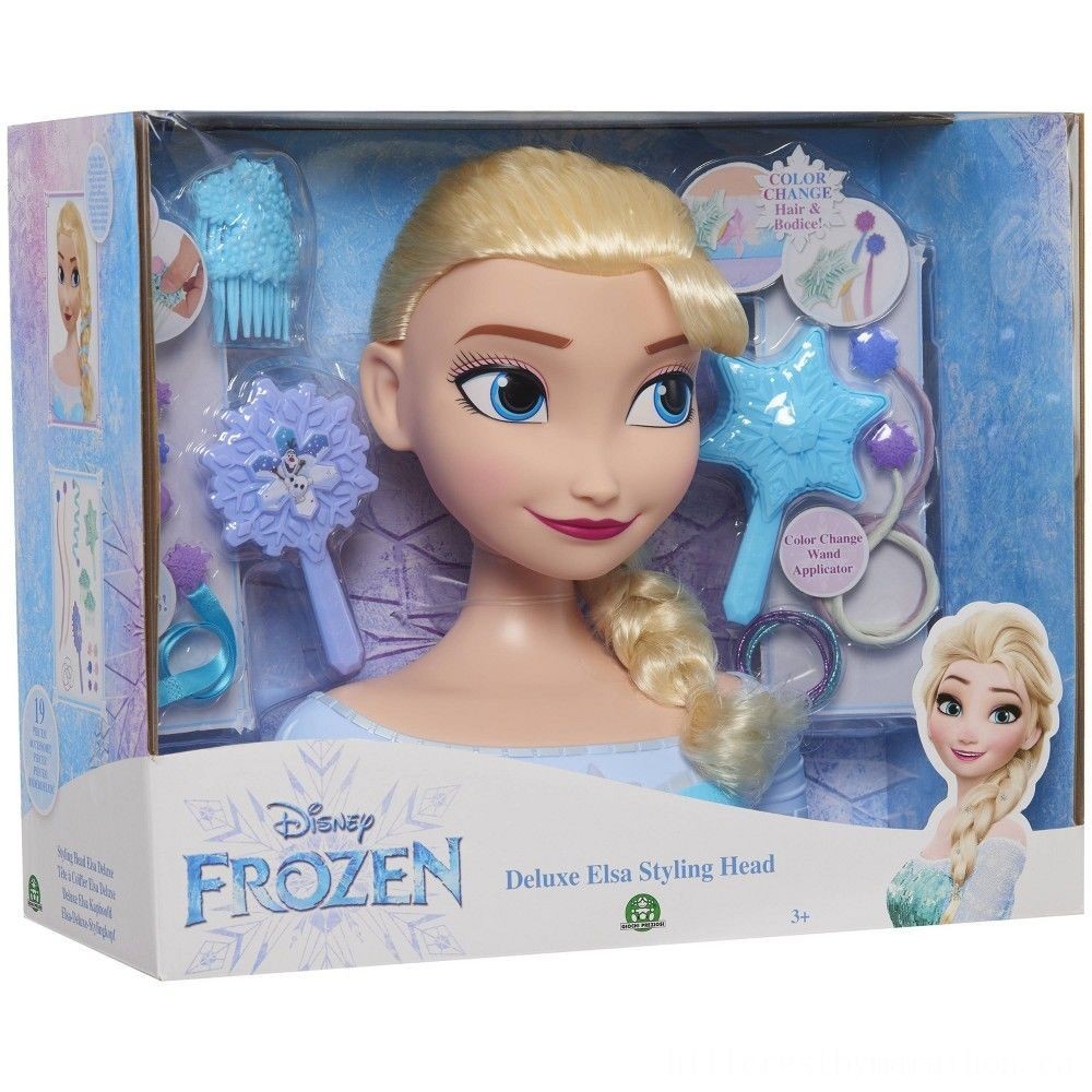 Disney Princess Or Queen Elsa Deluxe Styling Head