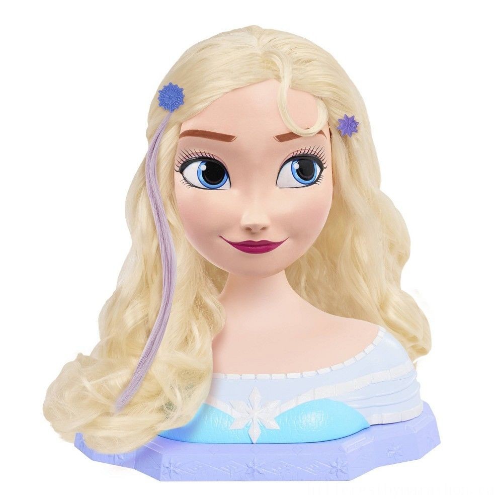 Going Out of Business Sale - Disney Little Princess Elsa Deluxe Styling Head - Bonanza:£28[saa5461nt]
