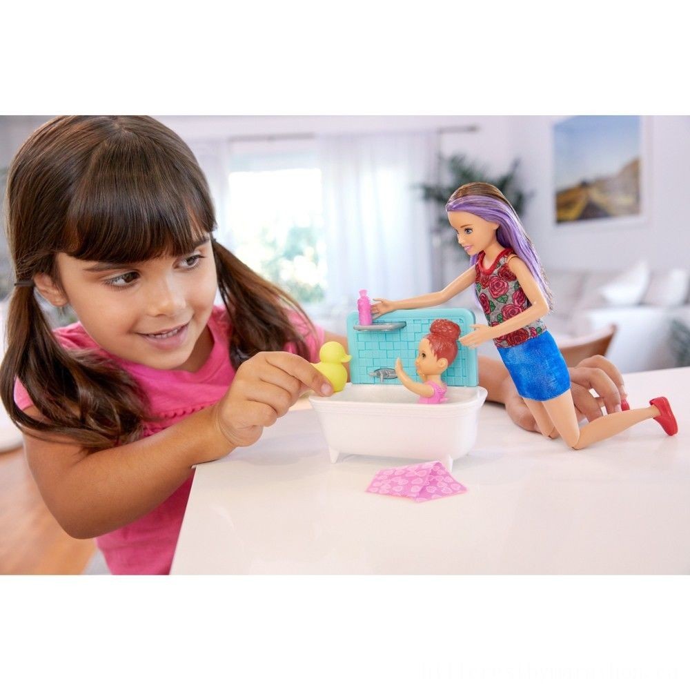 Barbie Captain Babysitters Inc. Figure && Playset- Blond