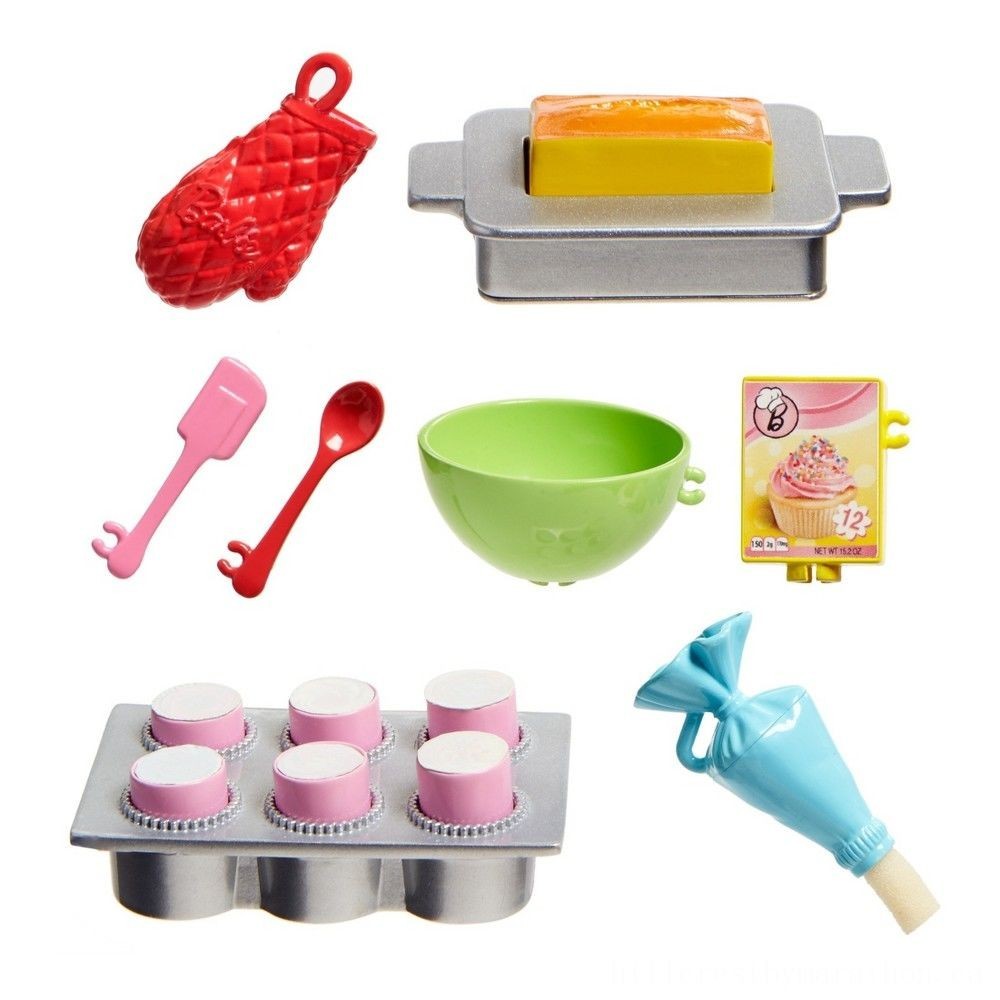 Clearance Sale - Barbie Pastry Shop Chef Nikki Figure and Playset - Half-Price Hootenanny:£10[lia5471nk]
