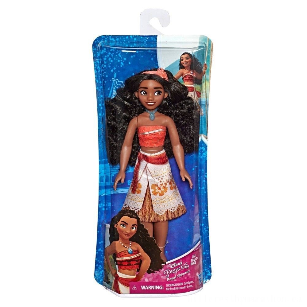Disney Princess Or Queen Royal Moana Glimmer Figurine