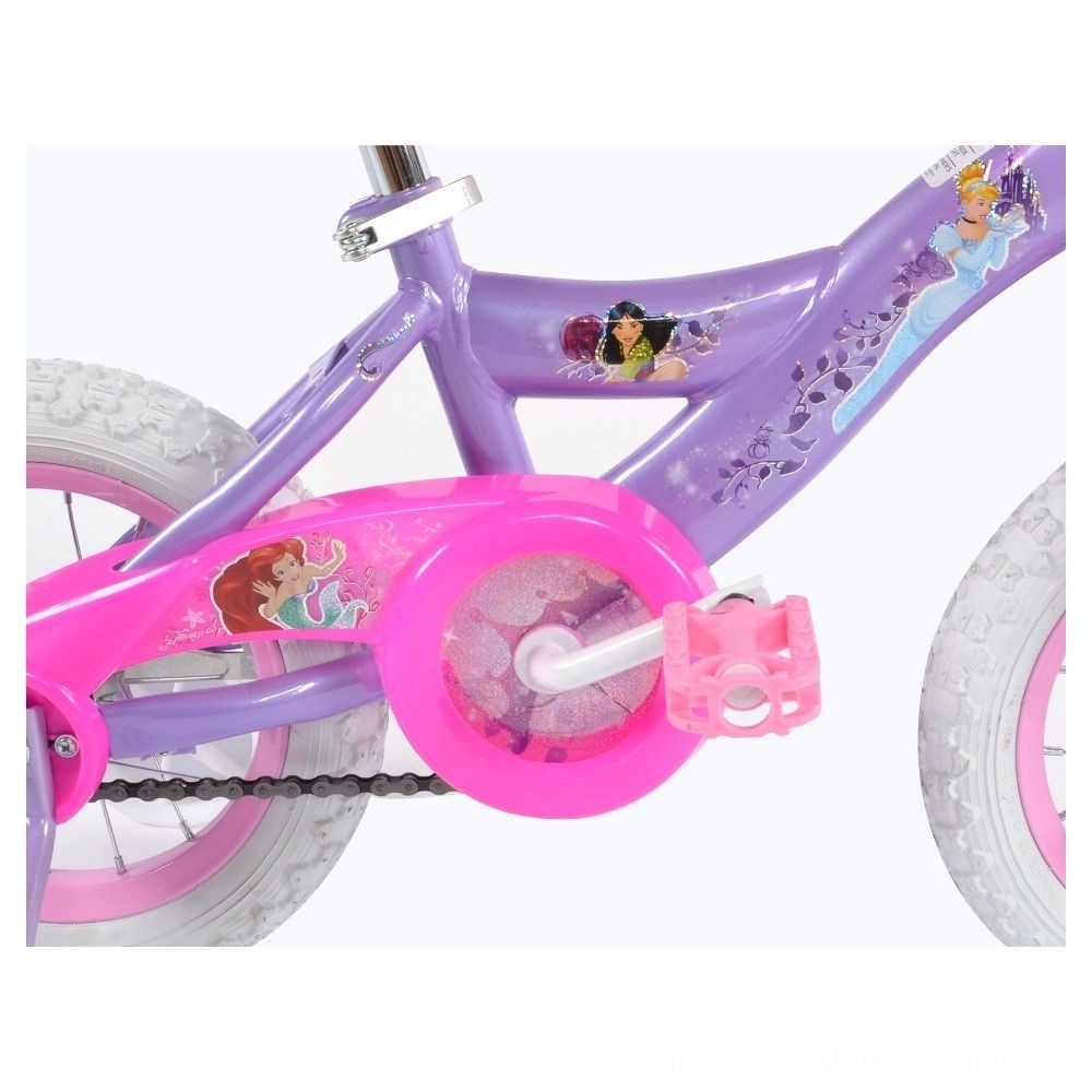 Markdown Madness - Huffy Disney Princess Or Queen Casual Riding Bike 12&&   quot;- Violet, Lady's - End-of-Season Shindig:£56