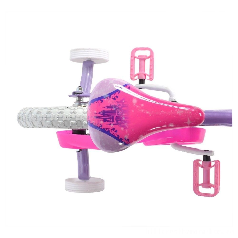 Clearance - Huffy Disney Princess Or Queen Casual Riding Bike 12&&   quot;- Purple, Female's - Price Drop Party:£53[coa5481li]