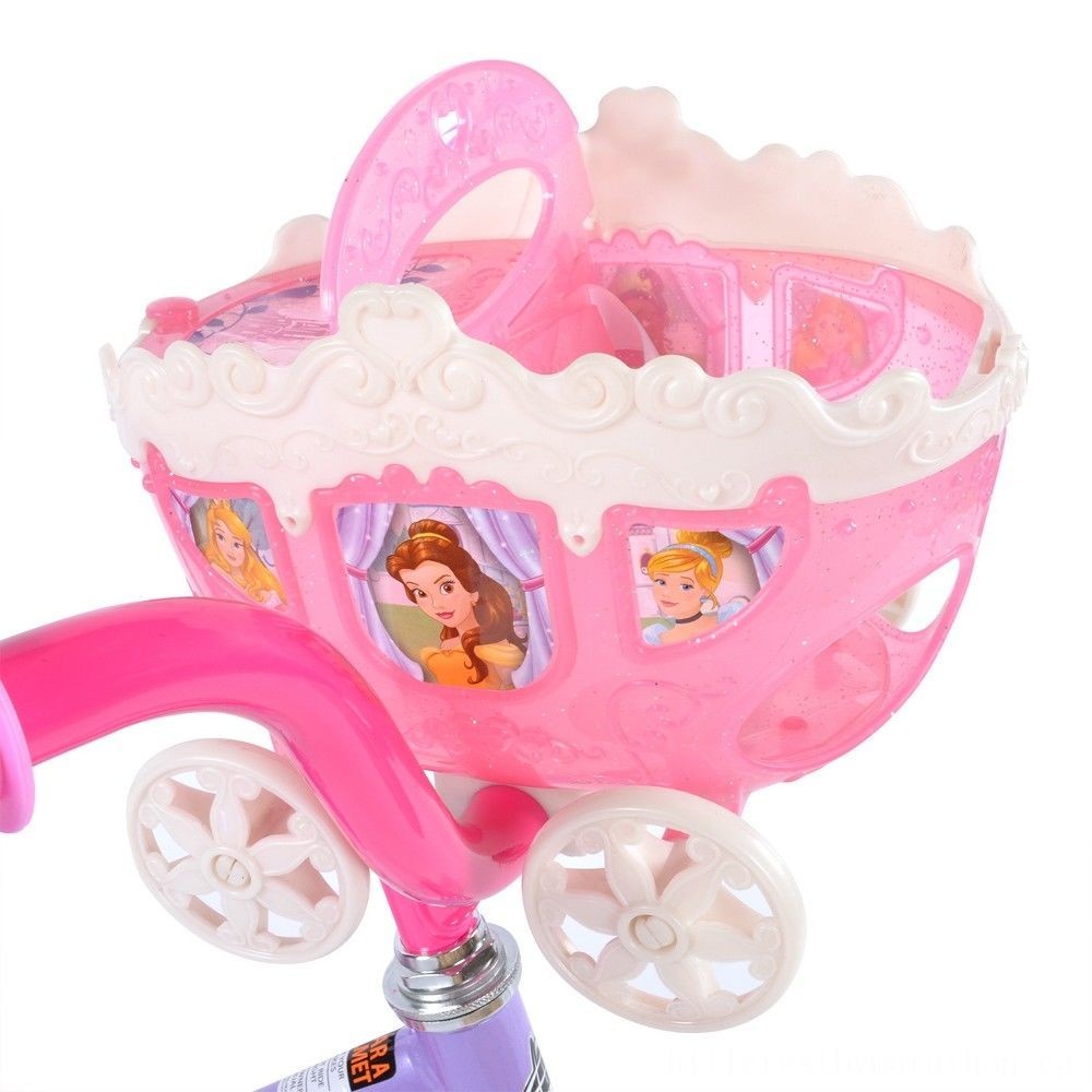 Huffy Disney Little Princess Casual Riding Bike 12&& quot;- Purple, Lady's