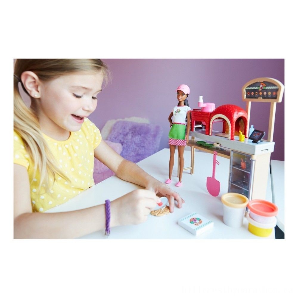 Barbie Careers Pizza Chef Nikki Dolly and also Playset
