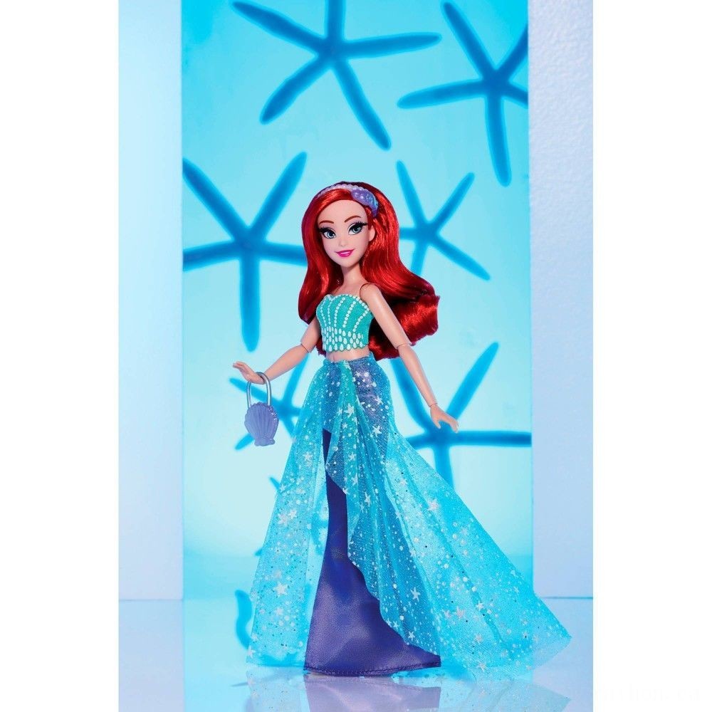 Two for One - Disney Princess Or Queen Type Series Ariel Doll along with Bag as well as Footwear - Women's Day Wow-za:£17