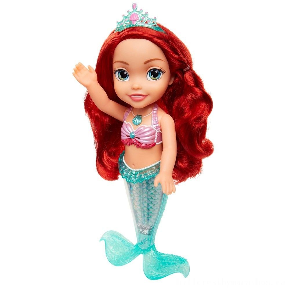 Disney Little Princess Sing && Shimmer Ariel Bath Doll