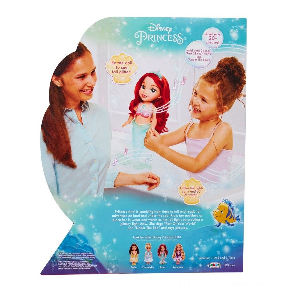 Disney Princess Sing && Glimmer Ariel Bathroom Figure