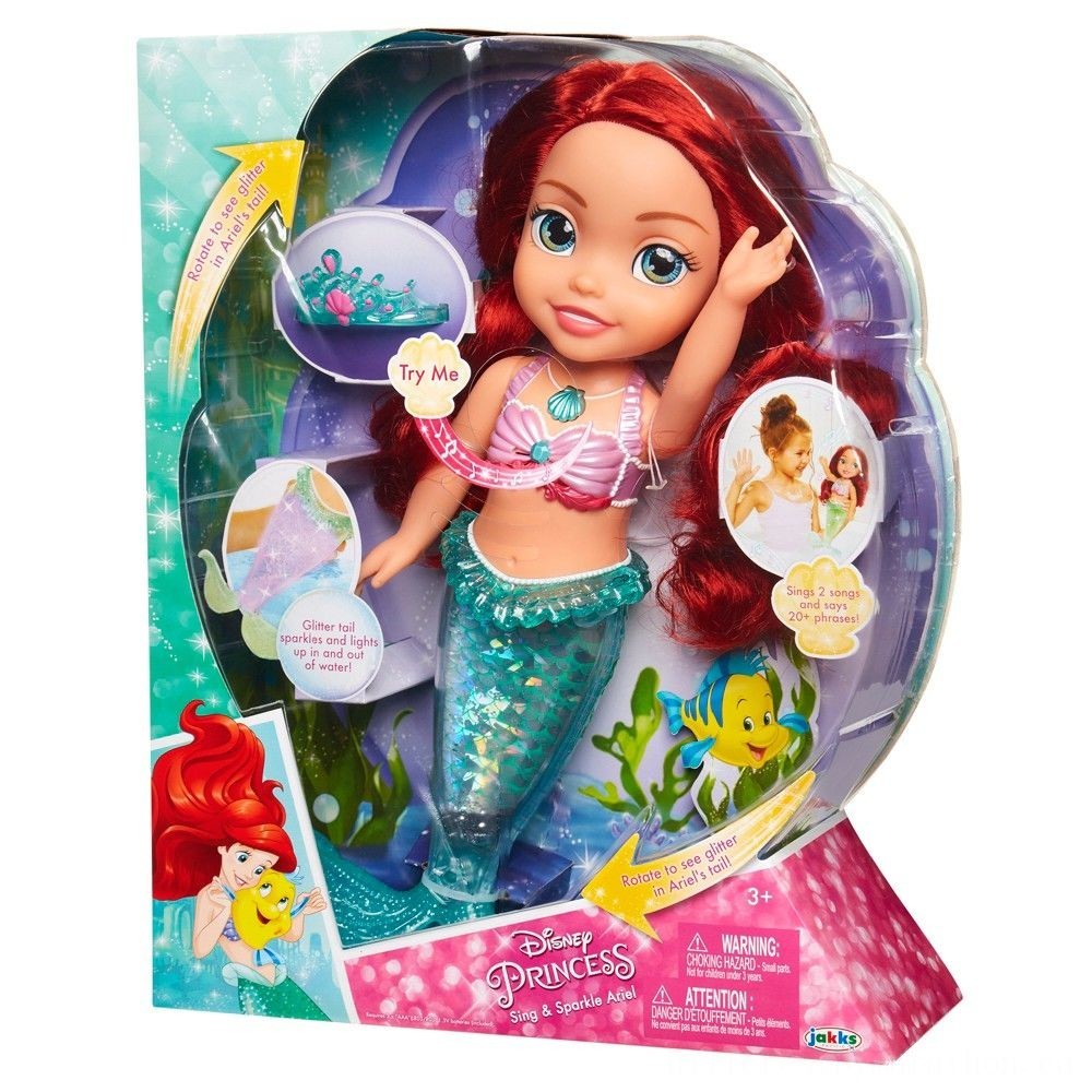 Disney Princess Sing && Dazzle Ariel Bathroom Toy