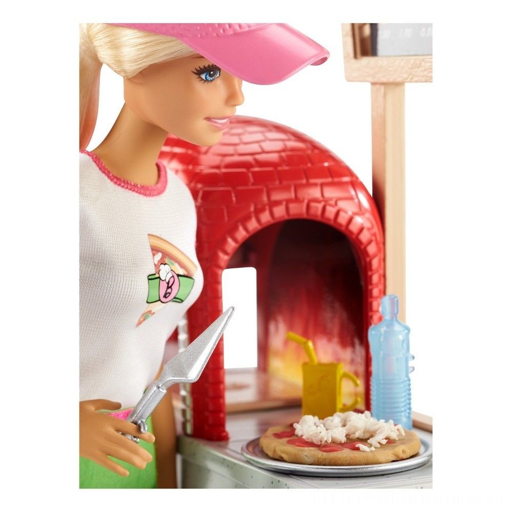 Barbie Careers Pizza Chef Dolly and also Playset