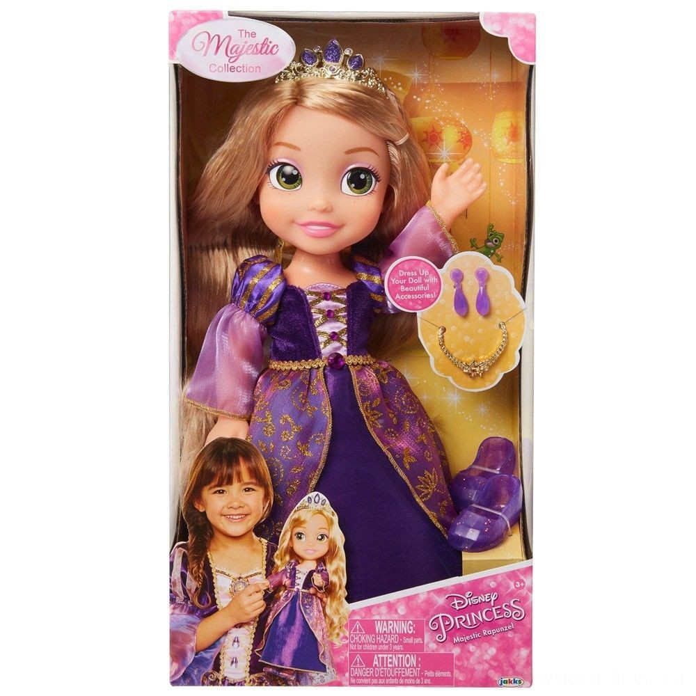 Liquidation - Disney Little Princess Majestic Collection Rapunzel Dolly - Off-the-Charts Occasion:£23[jca5491ba]