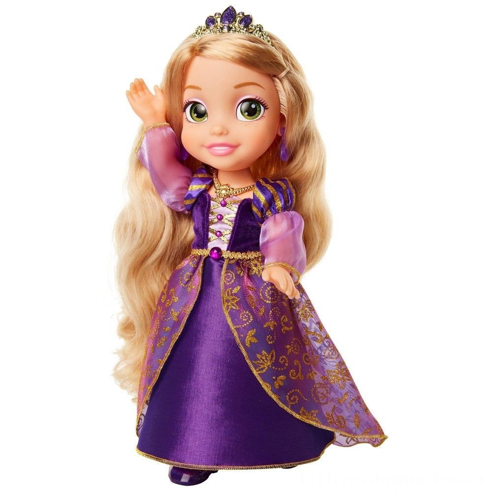 April Showers Sale - Disney Little Princess Majestic Assortment Rapunzel Dolly - Weekend:£22[saa5491nt]