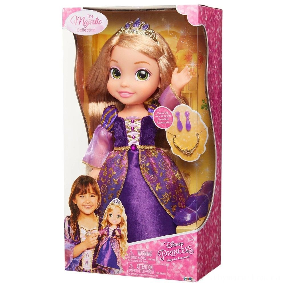 Closeout Sale - Disney Princess Or Queen Majestic Selection Rapunzel Figurine - Savings Spree-Tacular:£23