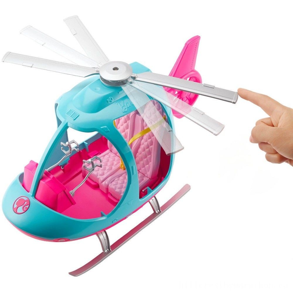 Barbie Traveling Helicopter, plaything vehicle playsets