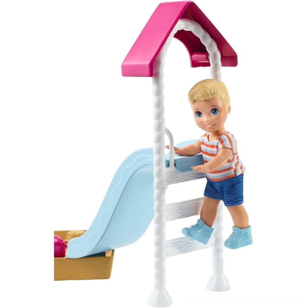 Barbie Captain Babysitters Inc. Friend Doll and also Playing Field Playset