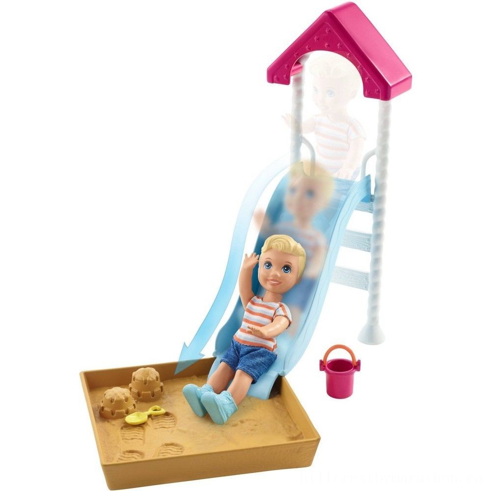 Barbie Captain Babysitters Inc. Buddy Figure as well as Play Area Playset