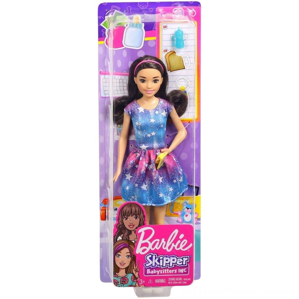 Barbie Skipper Babysitters Inc. Brunette Dolly Playset
