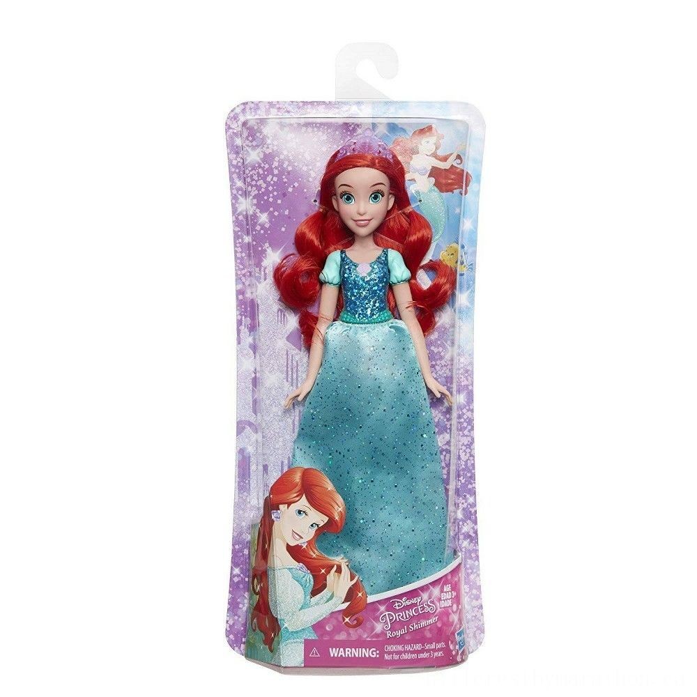 Gift Guide Sale - Disney Little Princess Royal Shimmer - Ariel Figure - Internet Inventory Blowout:£7