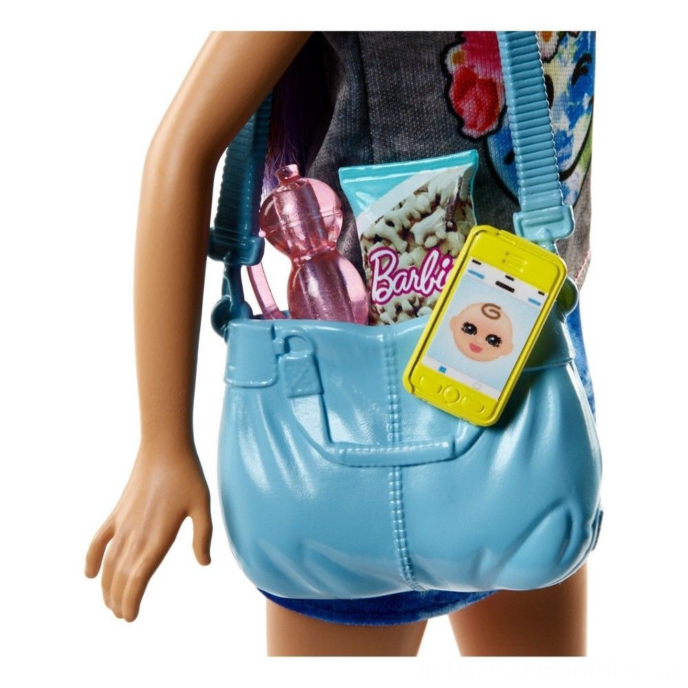 Barbie Skipper Babysitters Inc. Figurine and Stroller Playset