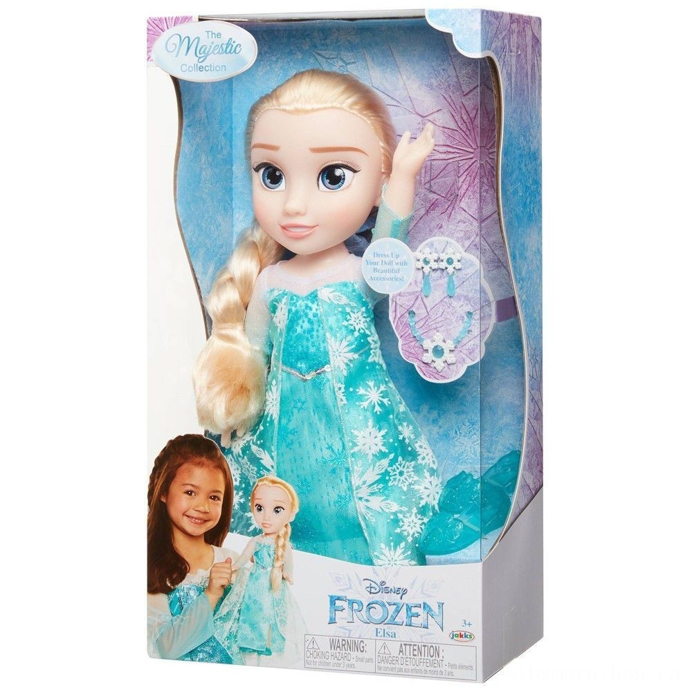 Memorial Day Sale - Disney Princess Or Queen Majestic Selection Elsa Figurine - Reduced:£22