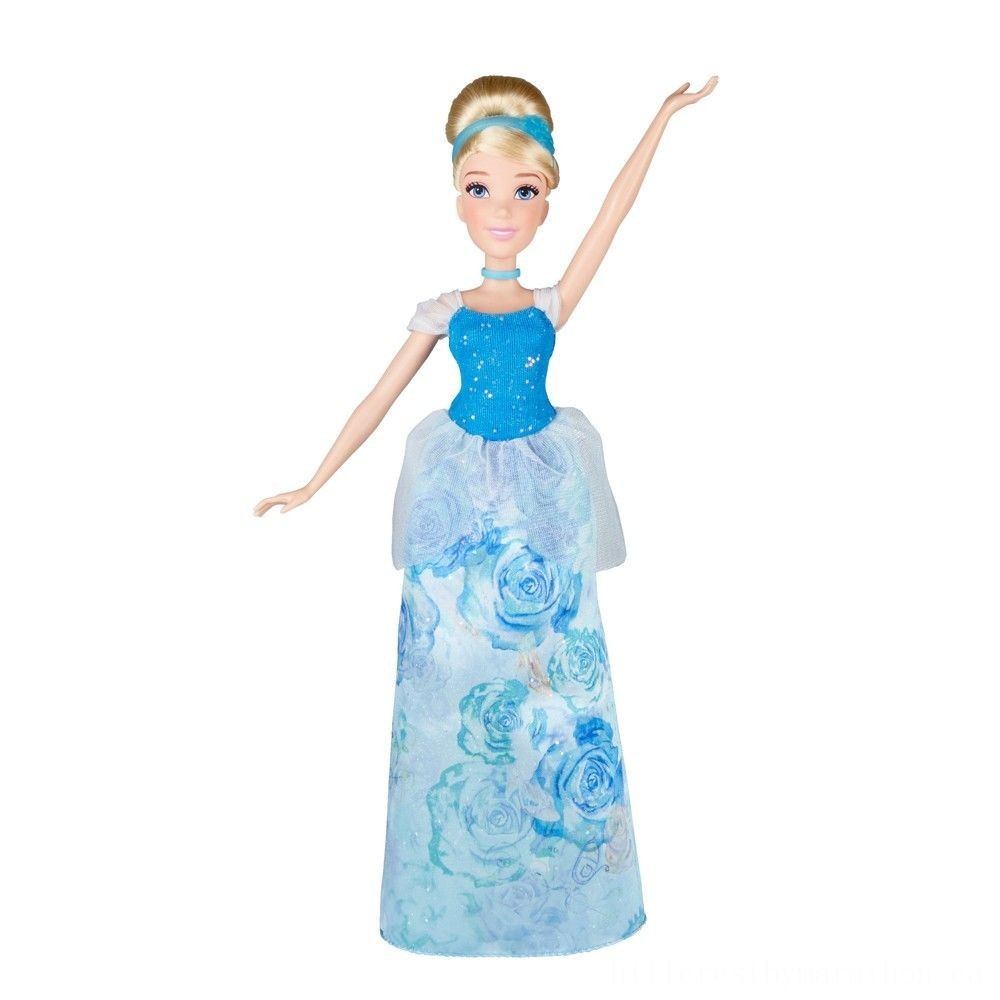 Mega Sale - Disney Little Princess Royal Shimmer- Cinderella Figure - Spree-Tastic Savings:£7