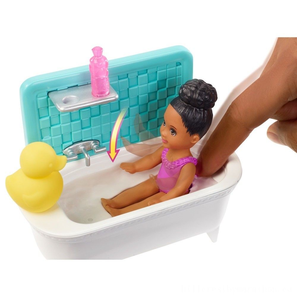 Internet Sale - Barbie Skipper Babysitters Inc. Dolly &&    Playset- Black Hair - Christmas Clearance Carnival:£10[laa5515ma]