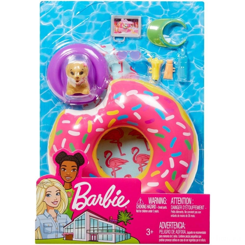 Seasonal Sale - Barbie Doughnut Floaty Device - X-travaganza:£6[cha5519ar]