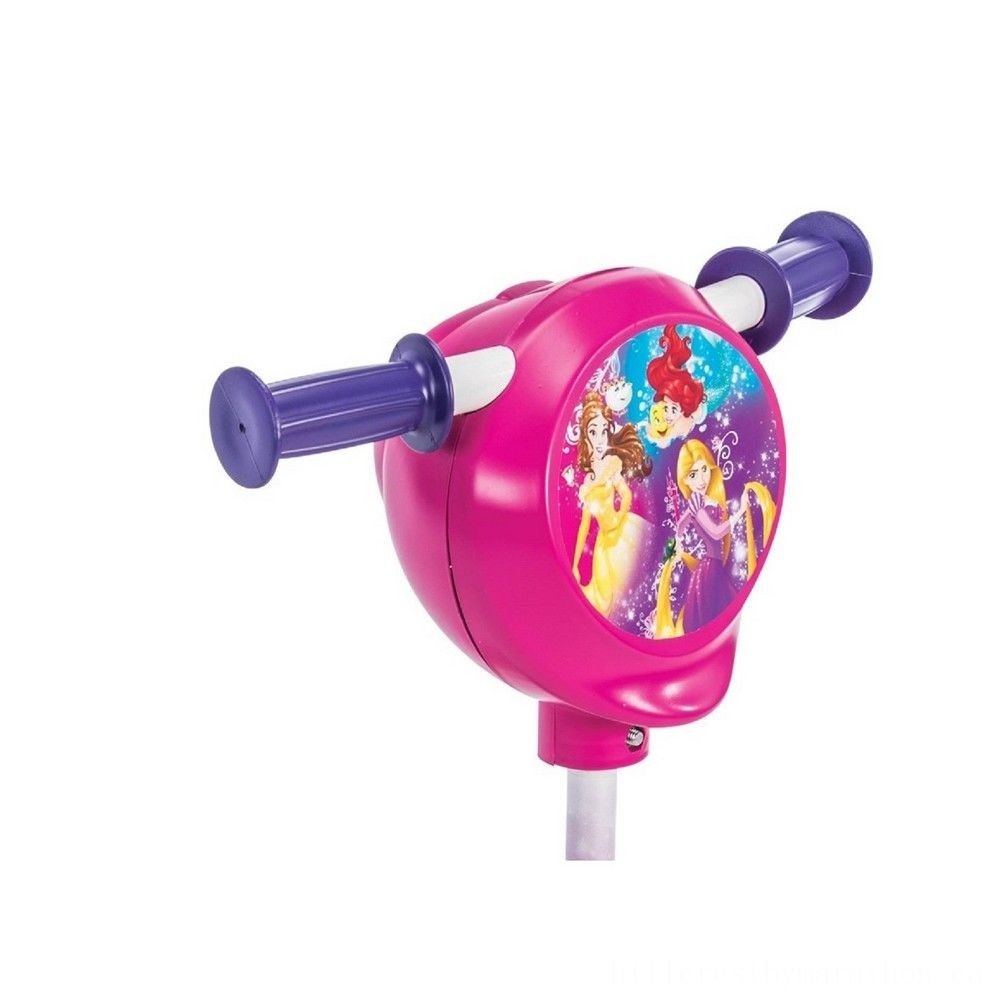 Huffy Disney Princess Technique Storage Space Mobility Scooter, Kids Unisex, Pink