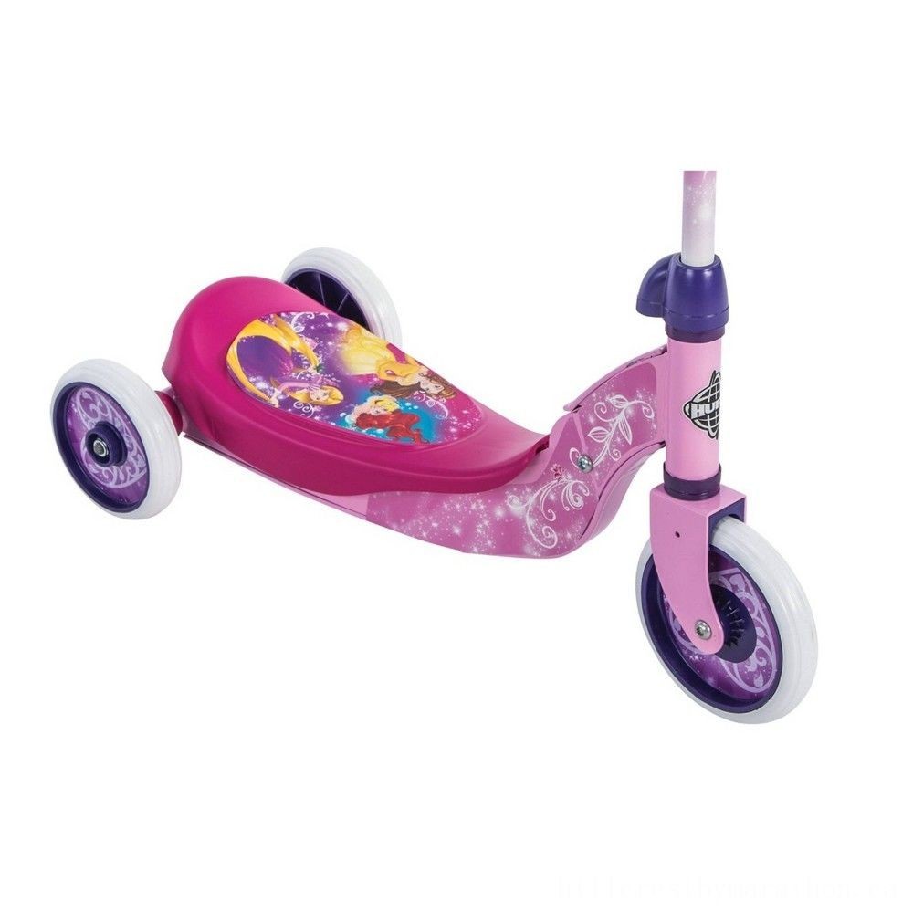Huffy Disney Princess Trick Storage Space Mobility Scooter, Kids Unisex, Pink